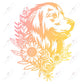 Colorful Dog - Ready To Press Sublimation Transfer Print Sublimation