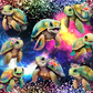 Colorful Turtles - Ready To Press Sublimation Transfer Print Sublimation