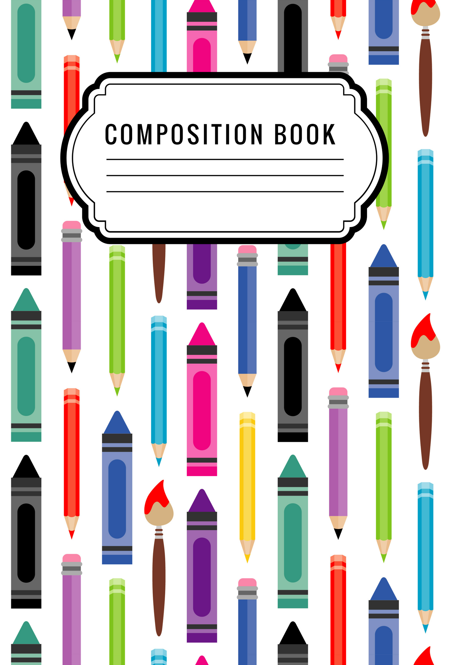Crayons - Composition notebook vinyl