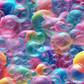 Crystal Glass Bubbles - Ready To Press Sublimation Transfer Print Seamless Sublimation