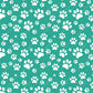 Dog Paws Green - Ready To Press Sublimation Transfer Print Sublimation