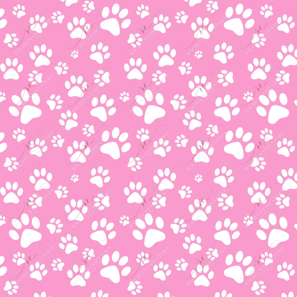 Dog Paws Pink- Vinyl Wrap