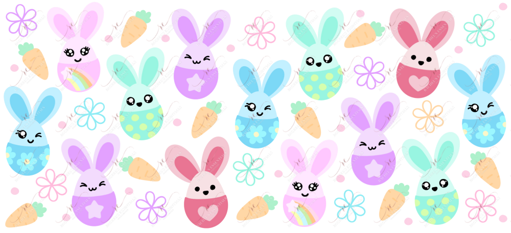 Easter Bunnies - 16Oz Vinyl Libbey Wrap