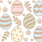 Easter Eggs Tan - 16Oz Vinyl Libbey Wrap