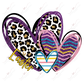 Easter Hearts - Ready To Press Sublimation Transfer Print Sublimation