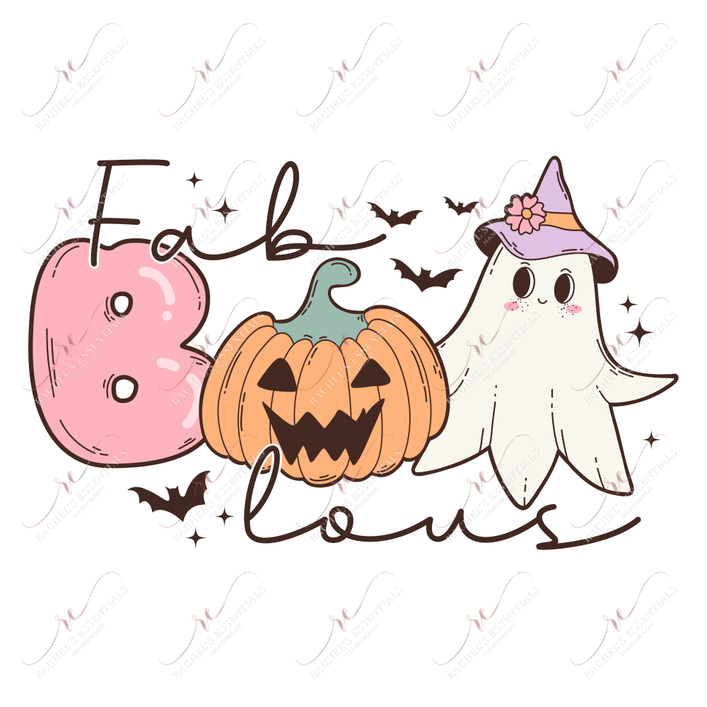 Fab Boo Lous- Ready To Press Sublimation Transfer Print Sublimation