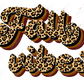 Fall Vibes Leopard - Ready To Press Sublimation Transfer Print Sublimation