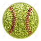 Faux Sequin Softball - Ready To Press Sublimation Transfer Print Sublimation