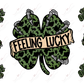Feeling Lucky Cow Print - 16Oz Vinyl Libbey Wrap