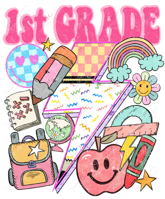 First Day Of School - Ready To Press Sublimation Transfer Print Sublimation