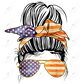 Flag Messy Bun - Sublimation Print Transfer Ready To Press