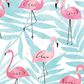 Flamingo Leaves - Vinyl Pen Wrap