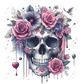 Floral Skull Decal