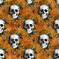 Floral Skull Orange - Vinyl Wrap