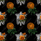 Floral Skull Orange - Vinyl Wrap