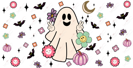 Ghost Flowers - Libbey/Beer Can Glass Sublimation