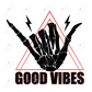 Good Vibes - Clear Cast Decal