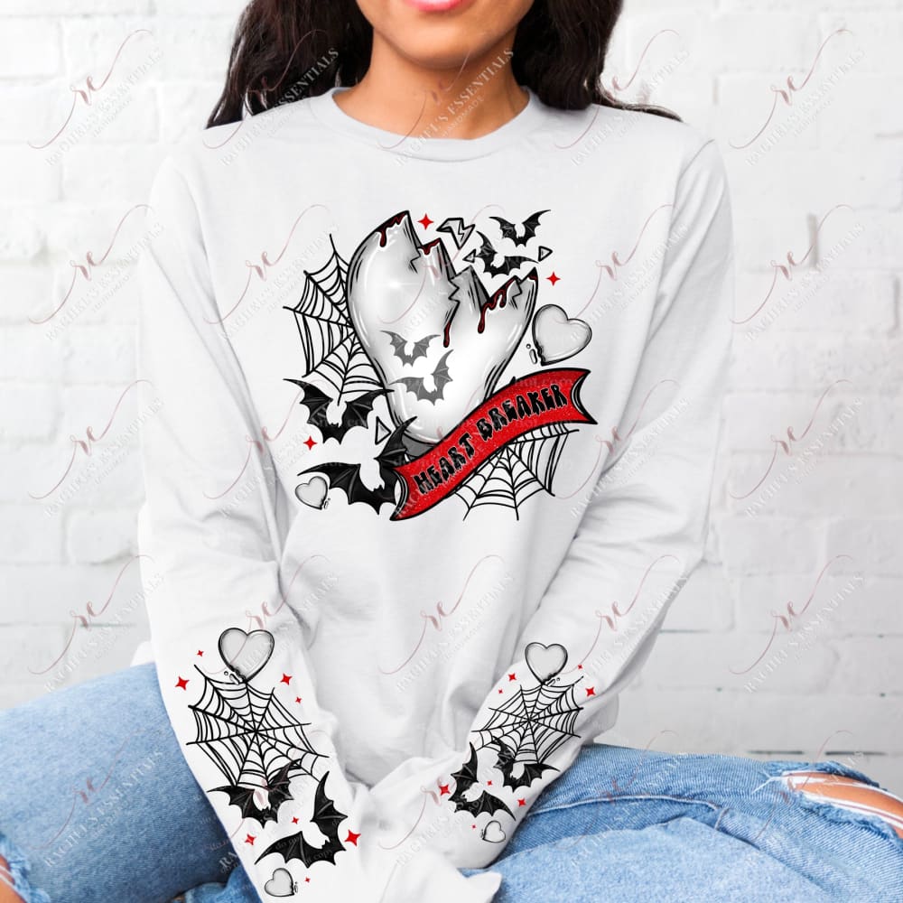 Heart Breaker Sleeve - Ready To Press Sublimation Transfer Print 12/23 Sublimation