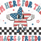 Im Here For The Snacks- Clear Cast Decal