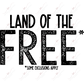 Land Of The Free - Clear Cast Decal
