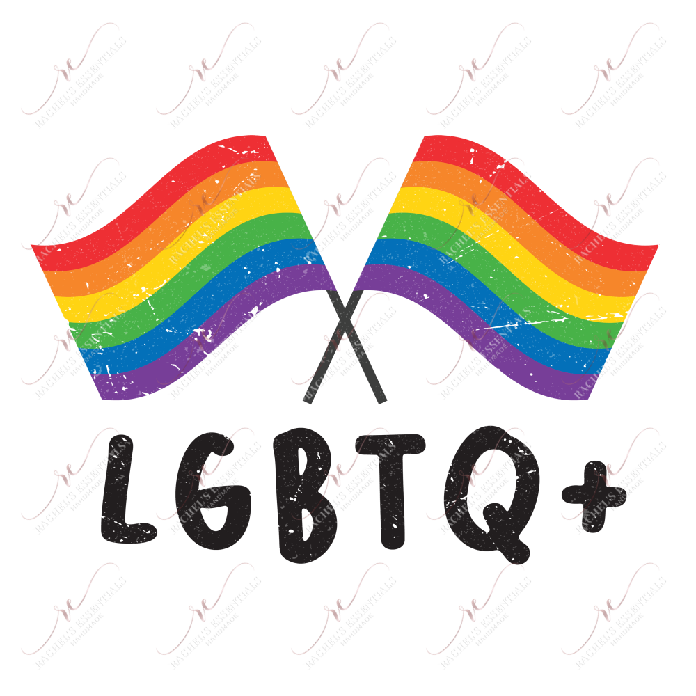 Lbgtq+ Rainbow Flags - Ready To Press Sublimation Transfer Print Sublimation