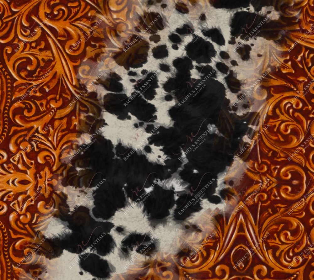 Leather Cow Print - Ready To Press Sublimation Transfer Sublimation