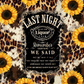 Leopard Sunflowers And Country Music- Ready To Press Sublimation Transfer Print Sublimation