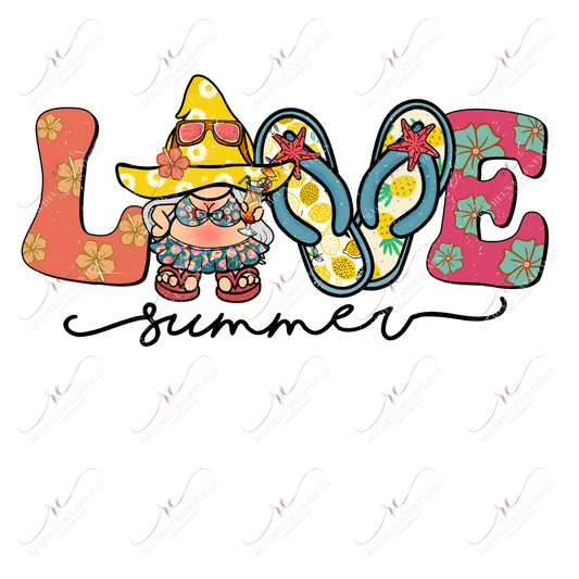 Love Summer - Ready To Press Sublimation Transfer Print Sublimation