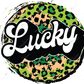 Lucky Leopard Circle St Patricks Day - Ready To Press Sublimation Transfer Print Sublimation