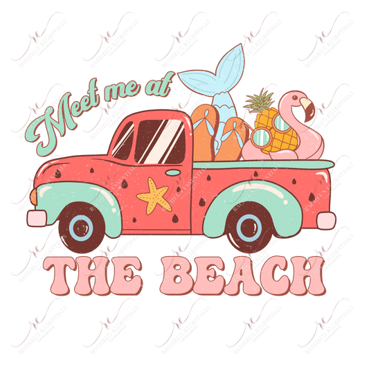 Meet Me At The Beach--Ready To Press Sublimation Transfer Print Sublimation
