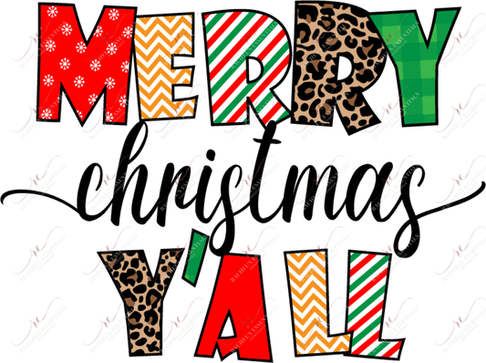 Merry Christmas Yall - Htv Transfer