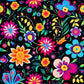 Mexical Floral - Ready To Press Sublimation Transfer Print Seamless 12/23 Sublimation