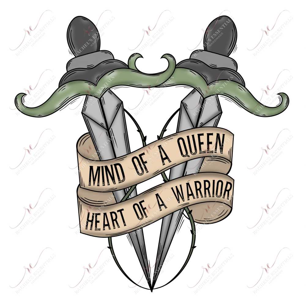 Mind Of A Queen - Ready To Press Sublimation Transfer Print Sublimation