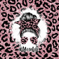 Mom Life Pink Leopard Wrap - Ready To Press Sublimation Transfer Print Sublimation