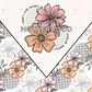 Motherhood Floral Vsplit- Ready To Press Sublimation Transfer Print Sublimation