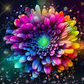 Neon Flower- Clear Cast Decal