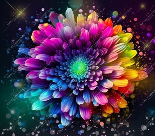 Neon Flower- Clear Cast Decal