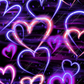 Neon Hearts - Vinyl Pen Wrap