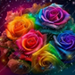 Neon Roses- Ready To Press Sublimation Transfer Print Sublimation