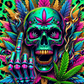 Neon Weed - Ready To Press Sublimation Transfer Print Sublimation