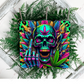 Neon Weed Skull - Vinyl Wrap Vinyl