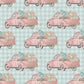 Old Truck Teal - Ready To Press Sublimation Transfer Print Sublimation