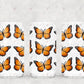 Orange Butterfly - 16Oz Vinyl Libbey Wrap