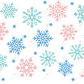 Pastel Snowflakes No Hole - Cold Cup Wrap Cup Wrap
