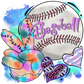 Peace Love Baseball - Ready To Press Sublimation Transfer Print Sublimation
