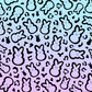 Peeps Bunnies Ombré - Ready To Press Sublimation Transfer Print Sublimation