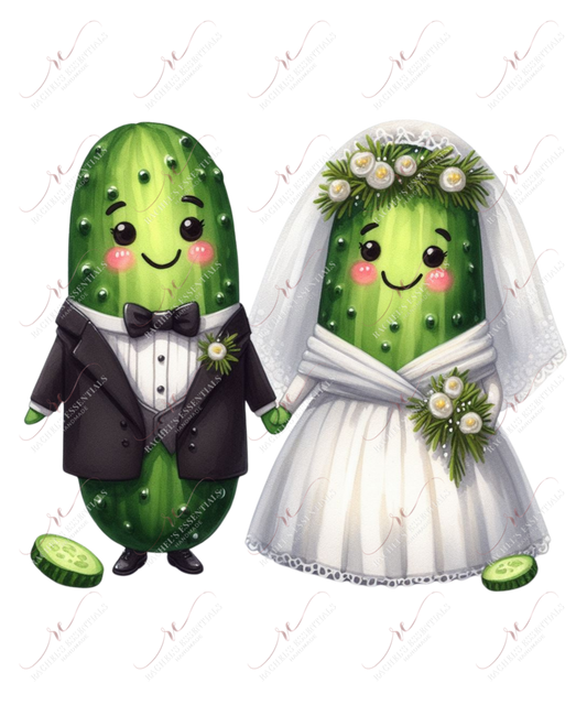 Pickle Bride And Groom - Ready To Press Sublimation Transfer Print Sublimation