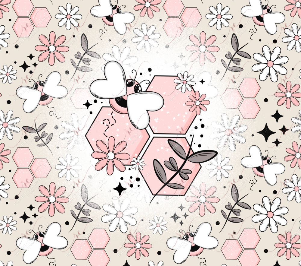Pink Bees - Vinyl Wrap 4/24 Vinyl