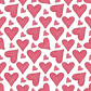 Pink Hearts - Ready To Press Sublimation Transfer Print Sublimation