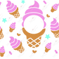 Pink Ice Cream - Cold Cup Wrap Cold